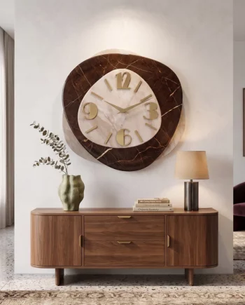 OROLOGIO DA PARETE MARMO KAIRO TORTORA