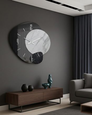OROLOGIO DA PARETE CRYSTAL GRIGIO