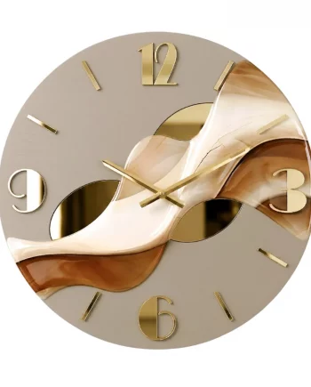 OROLOGIO DA PARETE MODERNO AMBRA TORTORA