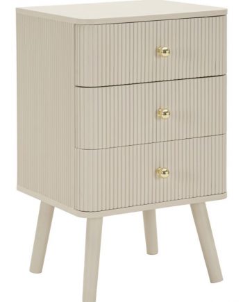 COMODINO 3 CASSETTI SHY CANNETTATO