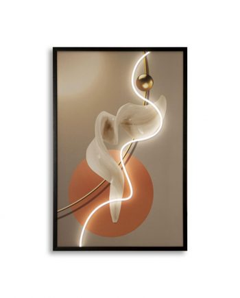 QUADRO MODERNO ABSTRACT C/LED