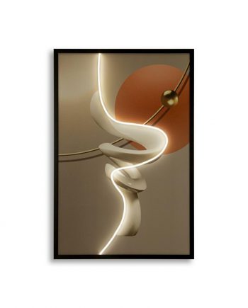 QUADRO MODERNO ABSTRACT B C/LED