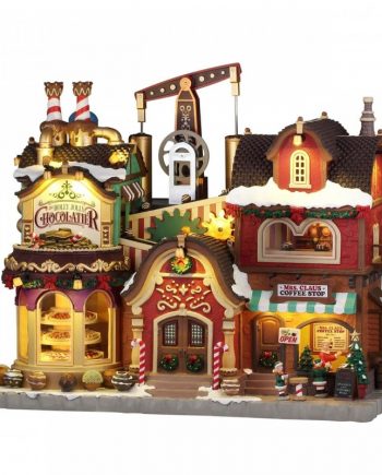 Lemax The Holly Jolly Chocolatier & Mrs. Claus Coffee Shop