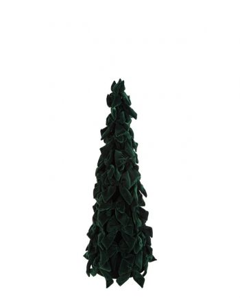 ALBERO DI NATALE IN VELLUTO CON FIOCCHI 39338
