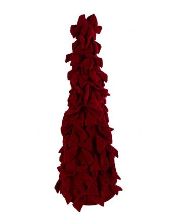 ALBERO DI NATALE IN VELLUTO CON FIOCCHI 39337