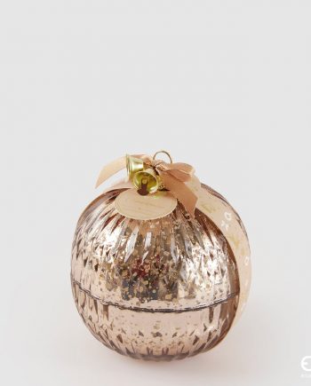 Candela Oro Sfera con Profumo Cinnamon D11