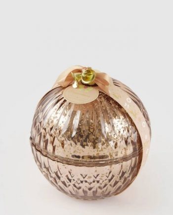 Candela Oro Sfera con Profumo Cinnamon D13