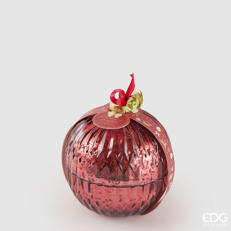 Candela Rossa Sfera "PRINCESS OF NIGHT" D 11 cm