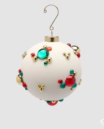 Sfera Bolle Bianca EDG D.10Cm