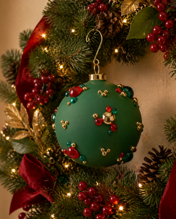 Sfera Bolle Verde EDG D.15Cm