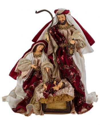 SACRA FAMIGLIA CON VESTITI IN STOFFA 39282
