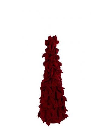 ALBERO DI NATALE IN VELLUTO CON FIOCCHI 39336