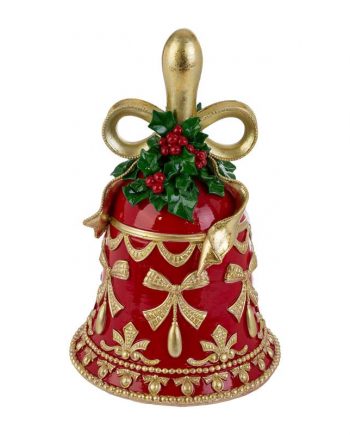 CAMPANA NATALIZIA RESINA ROSSA 39536