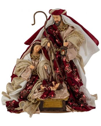 SACRA FAMIGLIA CON VESTITI IN STOFFA 39281