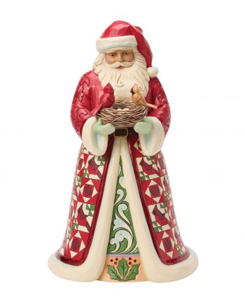 JIMSHORE EDIZIONI DA COLLEZIONE - SANTA WITH CARDINALS